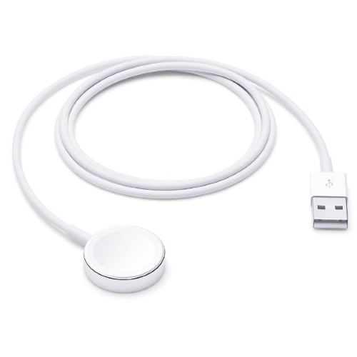 APPLE WATCH MAGNETIC CHARGING CABLE CAVO DI RICARICA SMARTWATCH MAGNETICO USB-A MASCHIO FUNZIONE FAST CHARGING 1 MT BIANCO